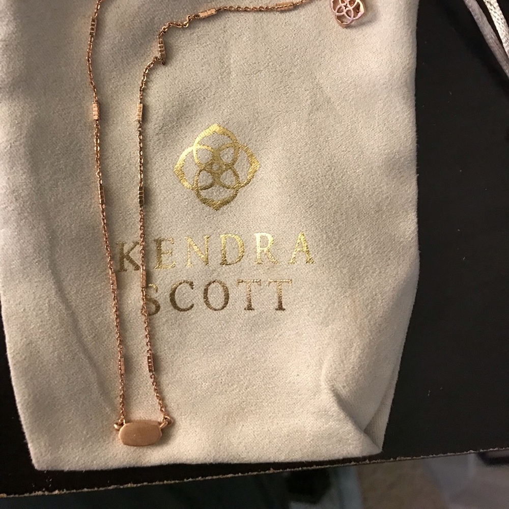 Kendra Scott Rose Gold Fern Necklace